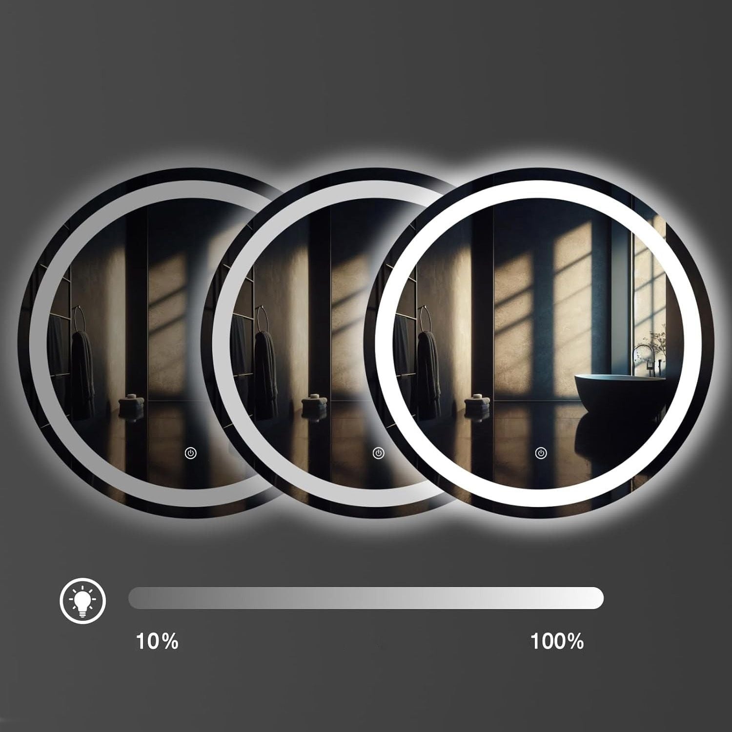 Zrcadlo LED 80cm BAS P11242  3