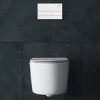 Podomítkový WC systém K011A-Q + tlačítka T White Glass  2