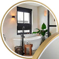 Zrcadlo LED 60cm MMJ BRUSH GOLD  1