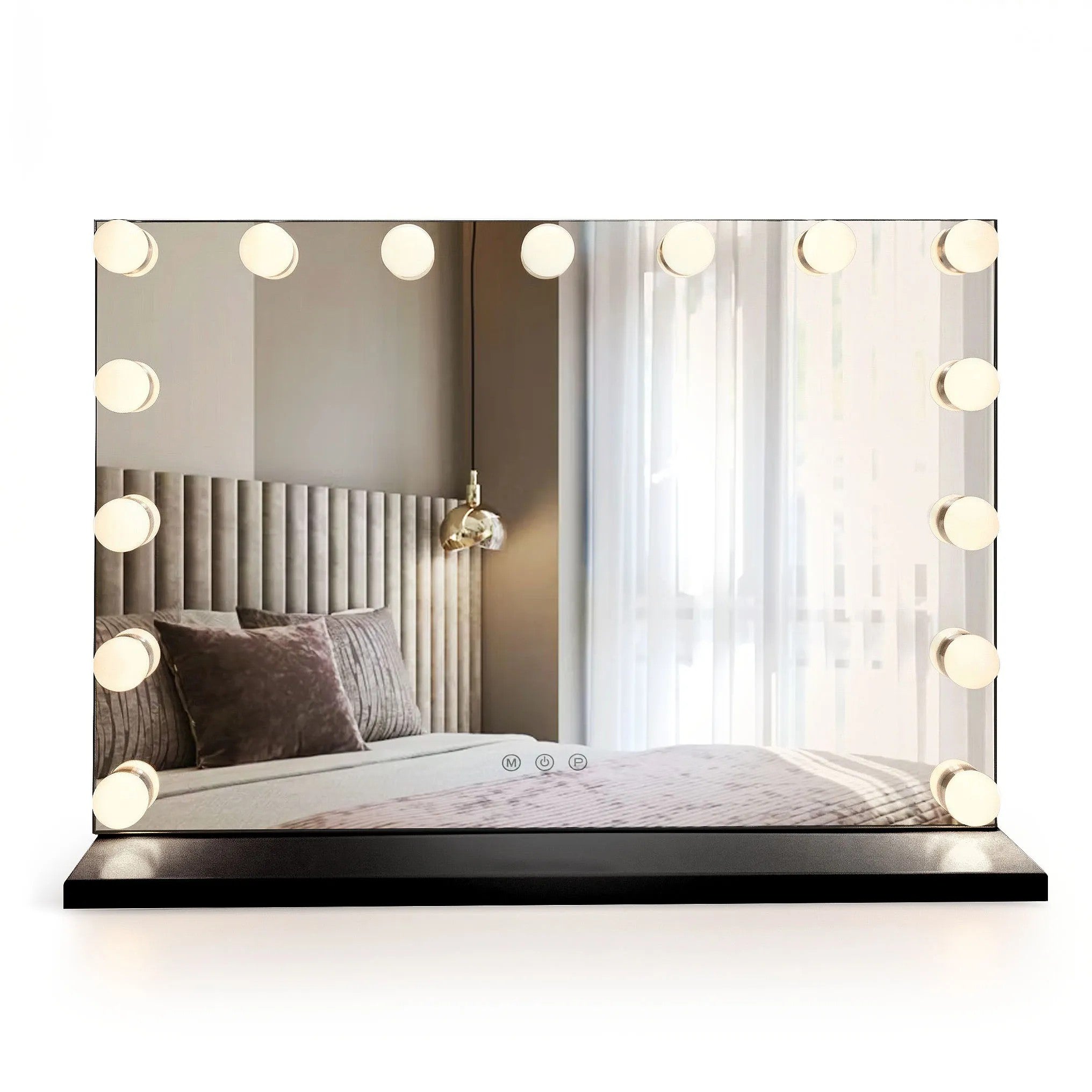 Zrcadlo LED HOLLYWOOD Black  1