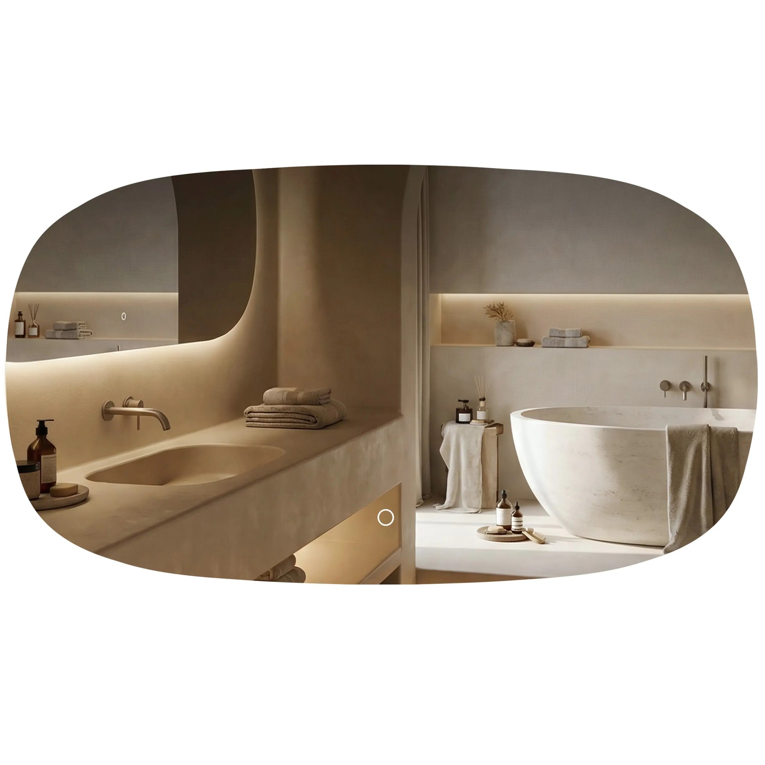 Zrcadlo LED 100x60cm TOP-4  1