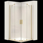 Sprchová kabina REA Montana Double Gold Brush 80x80  1