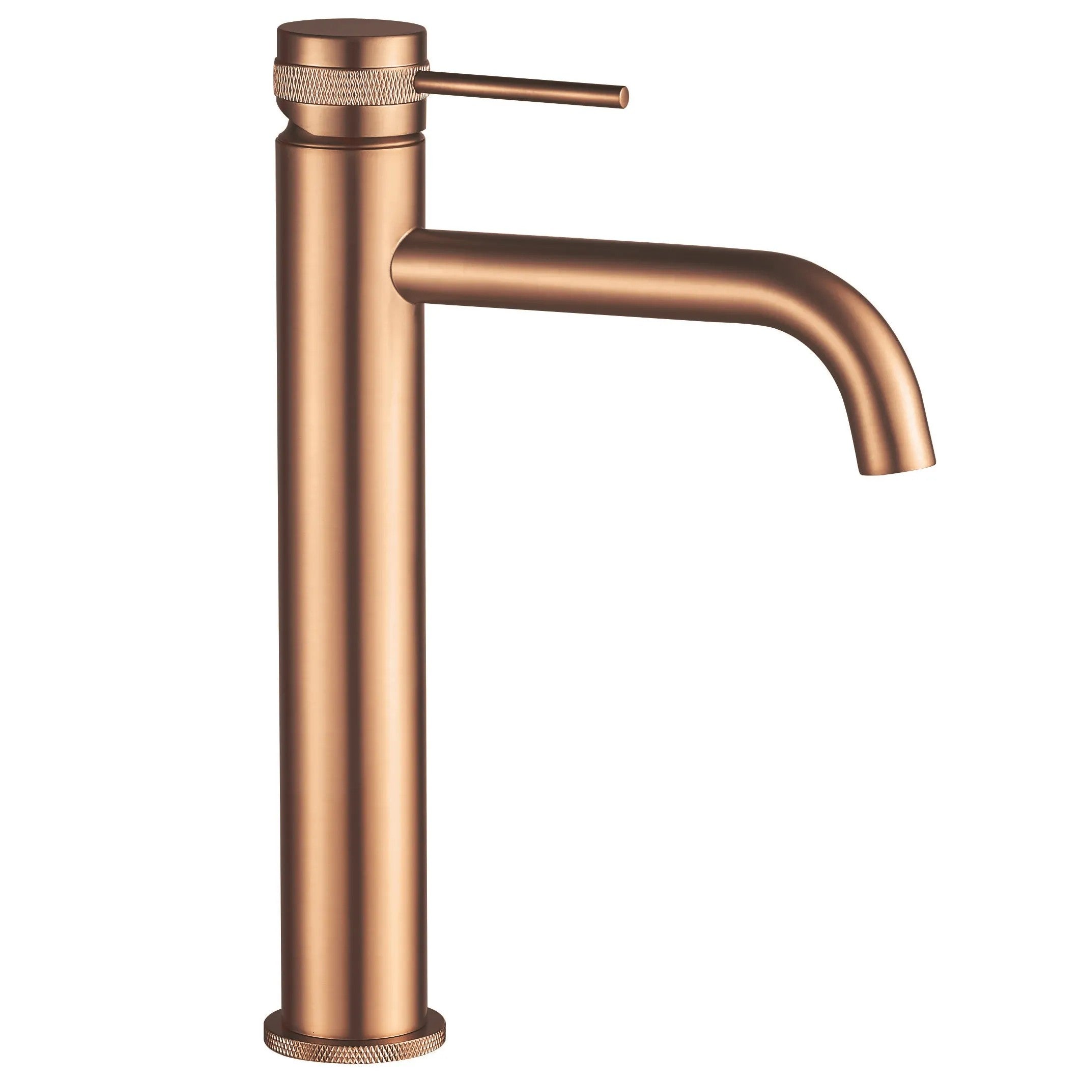 Umyvadlová baterie REA Lungo Grip - broušené Copper, vysoká  1