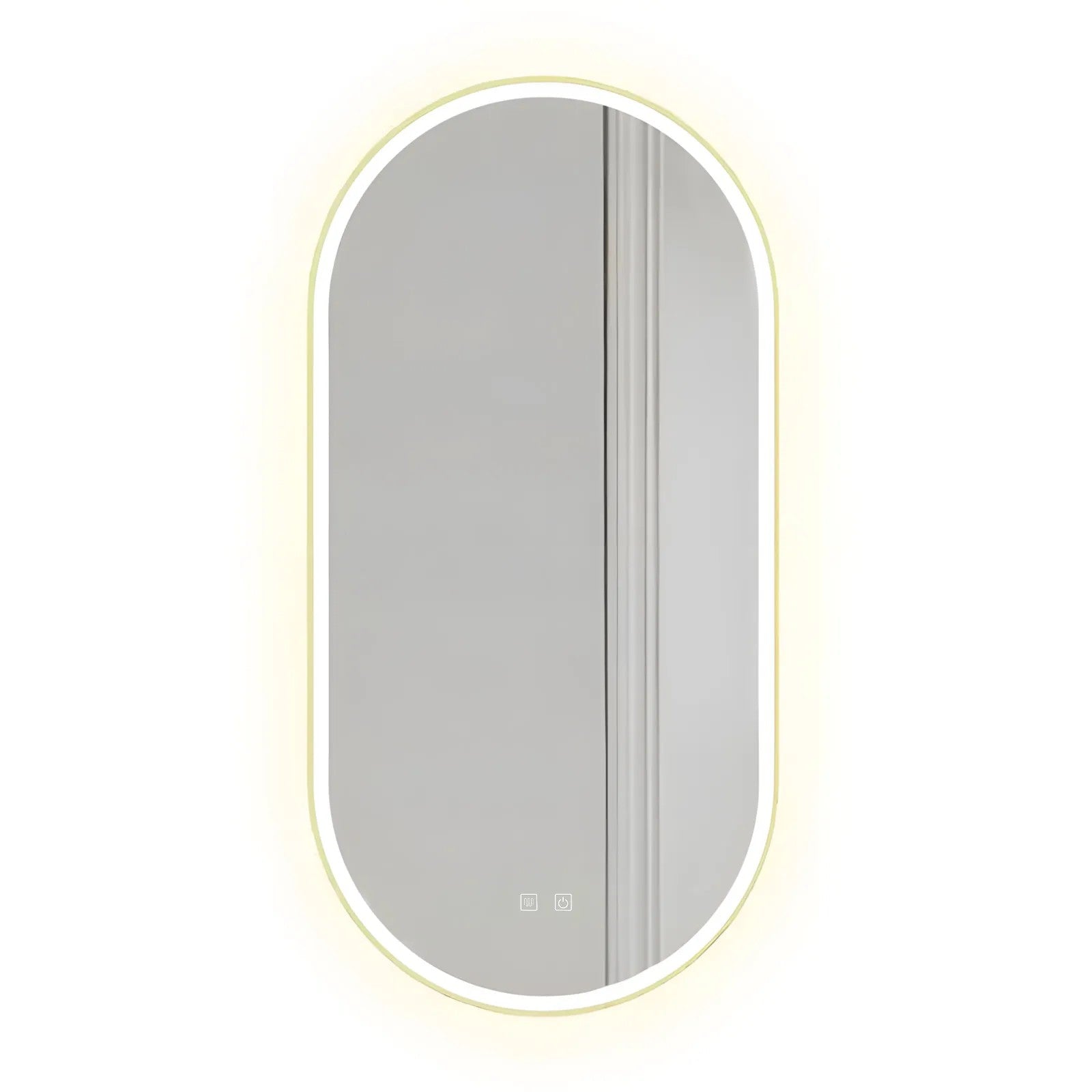 Zrcadlo LED OVL 50x100cm Gold  1