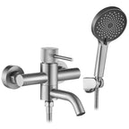 Vanová baterie Rea Lungo Stripe Brush Nickel  1