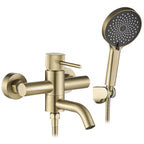Vanová baterie Rea Lungo Stripe Gold  Brush  1