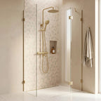 Sprchová sada s termostatem REA LUNGO Diamond - Gold Brush  1