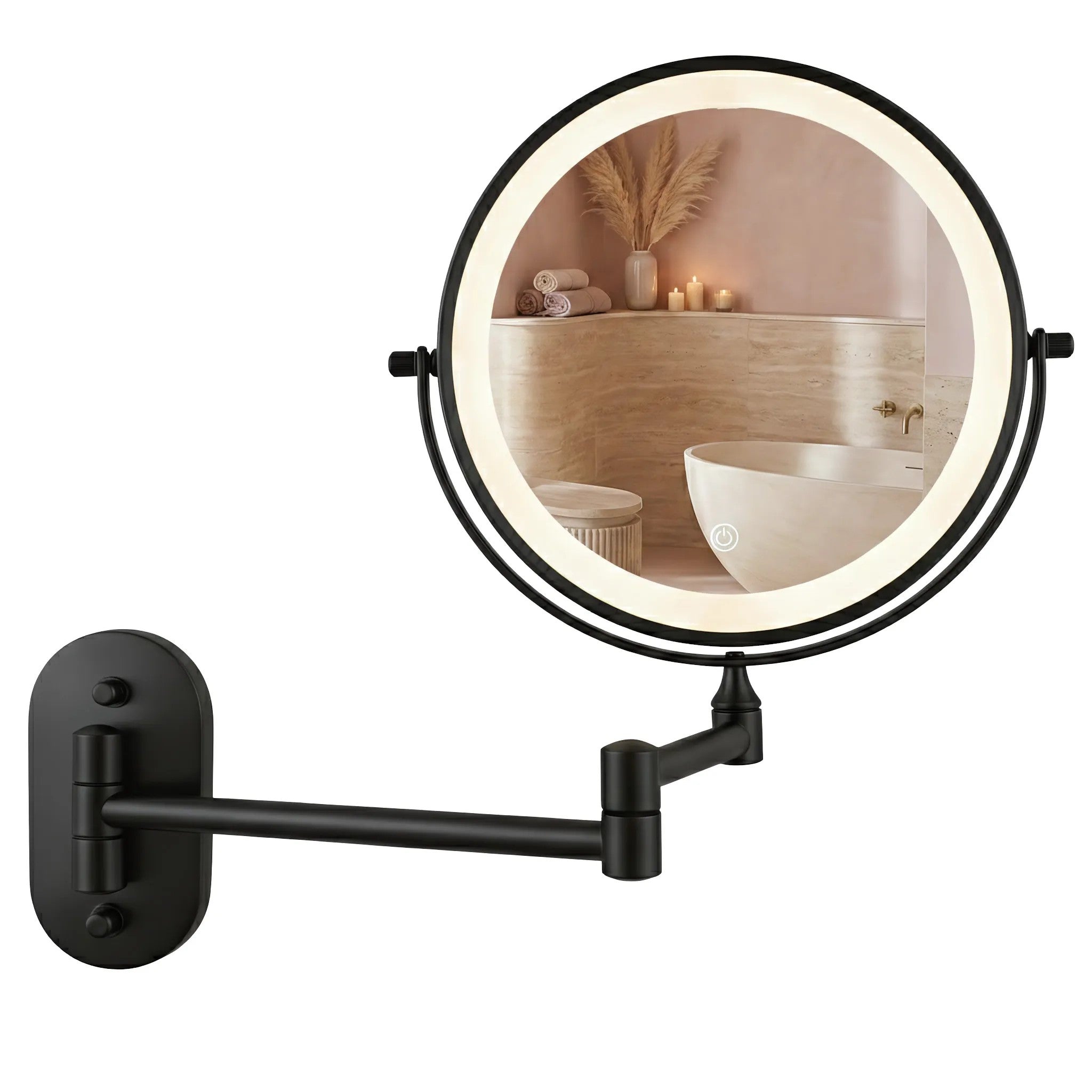 Zrcadlo LED Glow Black  1