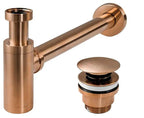 Umyvadlový sifon s univerzální výpustí click-clack - REA COPPER MAT  1
