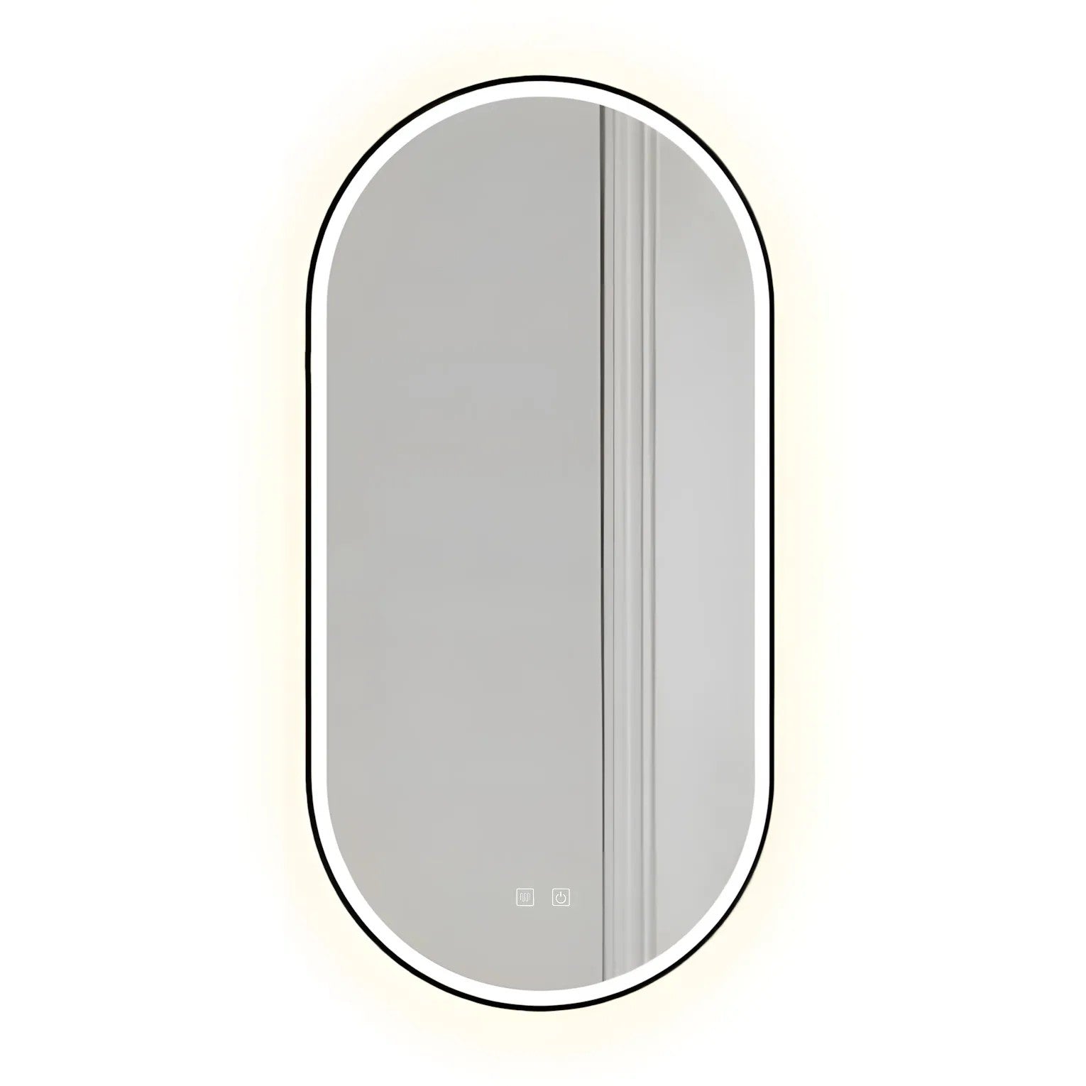 Zrcadlo LED OVL 50x100cm Black  1