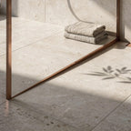 Spádová lišta sprchové vaničky 100cm Brush Copper vlevo 1