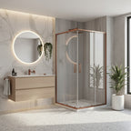 Sprchový kout REA City 80x100 Brush Copper Bez sprchové vaničky 1