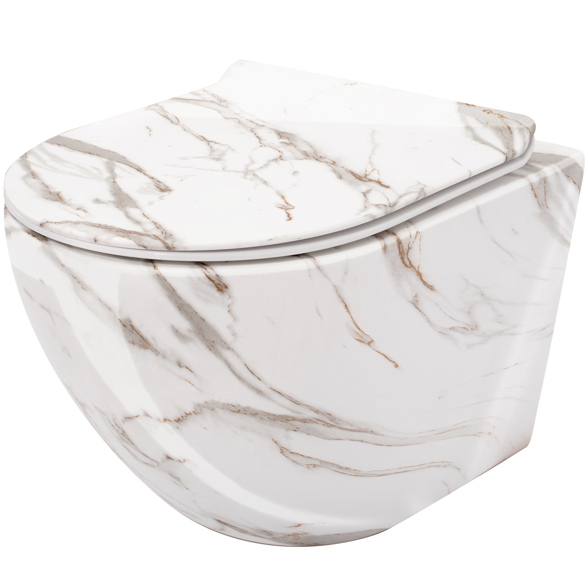 WC mísa bez splachovacího okruhu Rea Carlos Slim Lava Shiny  1