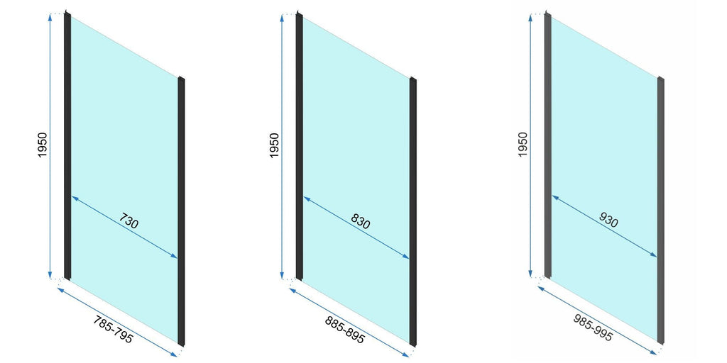 Sprchový REA Rapid Slide  Brush Gold Dveře: 140 x Sprchová zástěna: 90 9