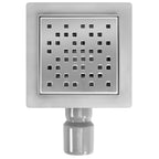 Odtokový žlab REA DOTS Nickel Brush 12x12  2