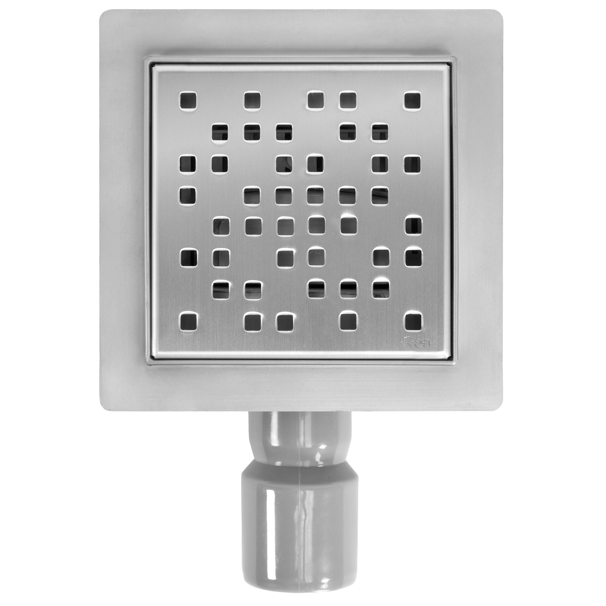 Odtokový žlab REA DOTS Nickel Brush 12x12  2