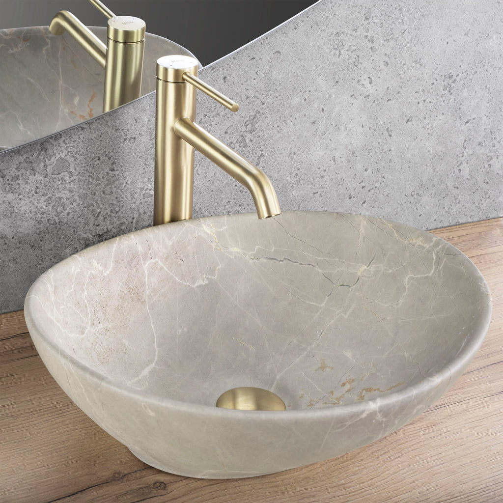 Umyvadlo na desku Rea Sofia Beige Matt  5