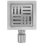 Odtokový žlab REA CROSS Nickel Brush 12x12  2