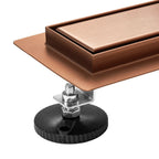 Odtokový žlab Rea Neox brush copper 100  5
