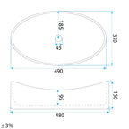 Umyvadlo na desku REA Dream  9