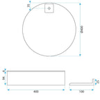 Sada koupelnového nábytku s umyvadlem Molly 40cm Grey  8