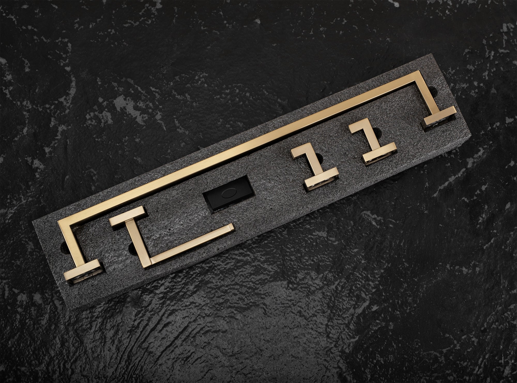 Sada koupelnových doplňků Rio Brush Gold 4 díly  7