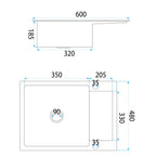 Ocelový dřez Paul BRUSH COPPER bez kuchyňské baterie 10