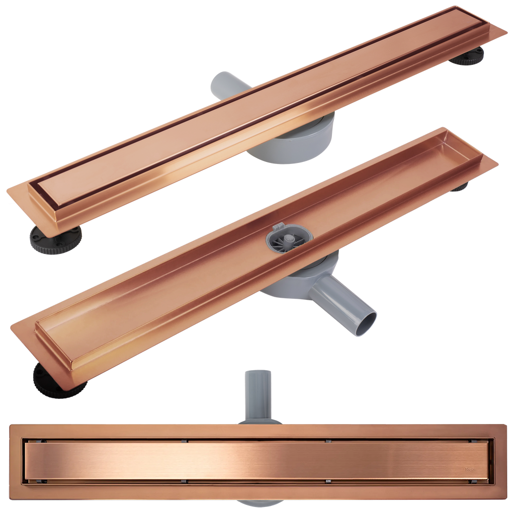 Odtokový žlab REA Neox pro Brushed Copper 80  1