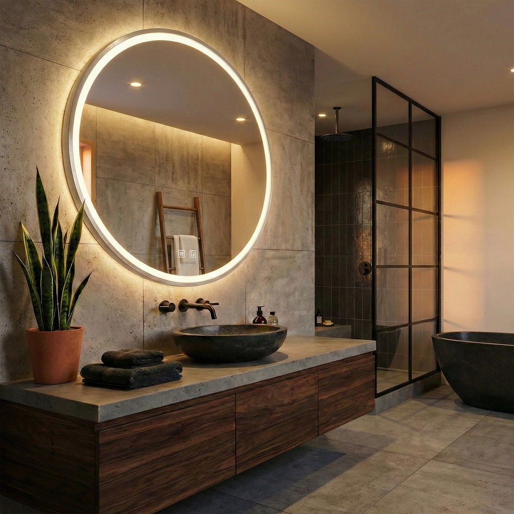 Zrcadlo LED 80cm MMJ BRUSH SILVER  3