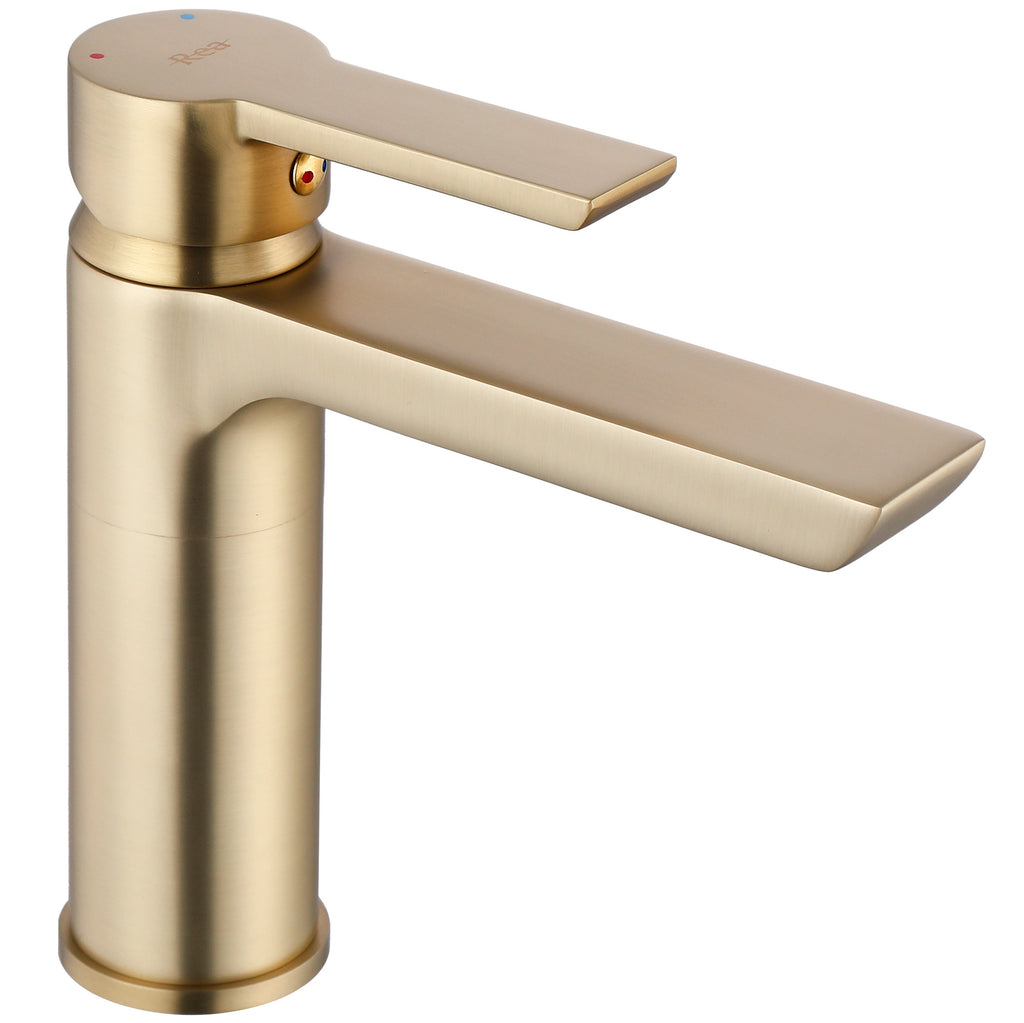 Umyvadlová baterie REA ARGUS GOLD BRUSH nízká  3