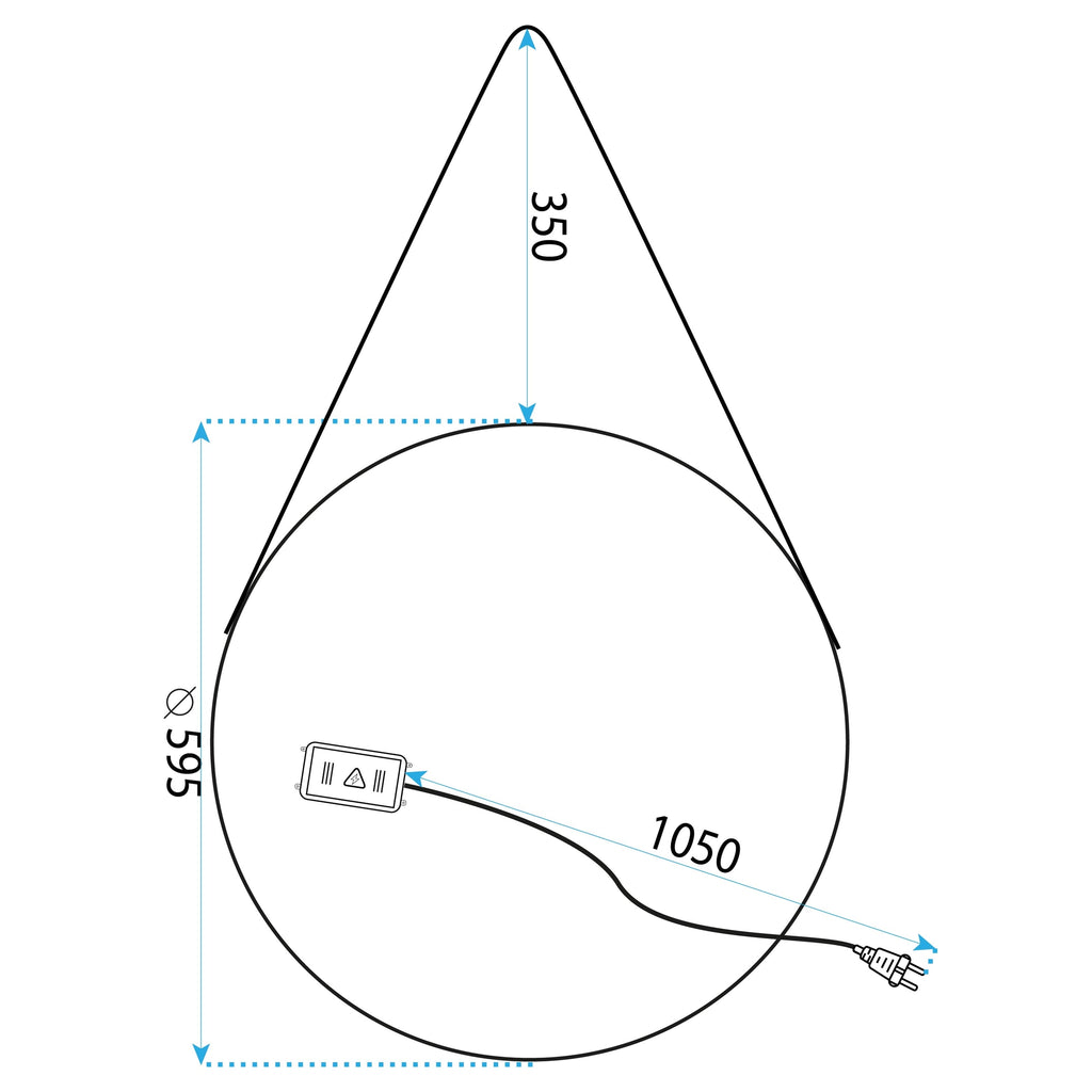 Zrcadlo LED 60cm YH-3339  6