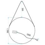 Zrcadlo LED 60cm YH-3339  6