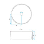 Umyvadlo na desku REA Selina  8