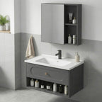 Sada koupelnového nábytku s umyvadlem River 60cm Grey  3