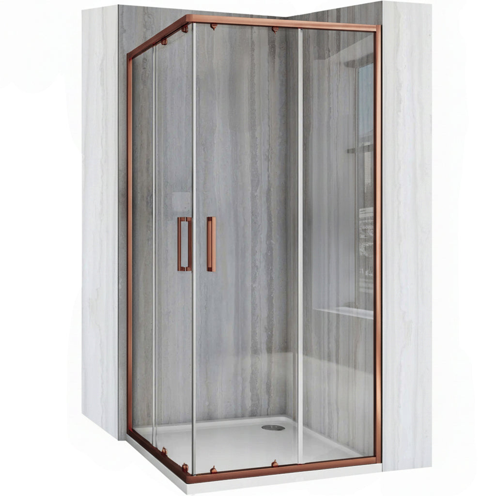 Sprchový kout REA City 80x80 Copper Brush Se sprchovou vaničkou Savoy 9