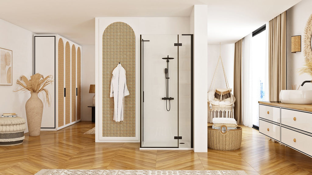Sprchová kabina REA Hugo Black 100x90  4