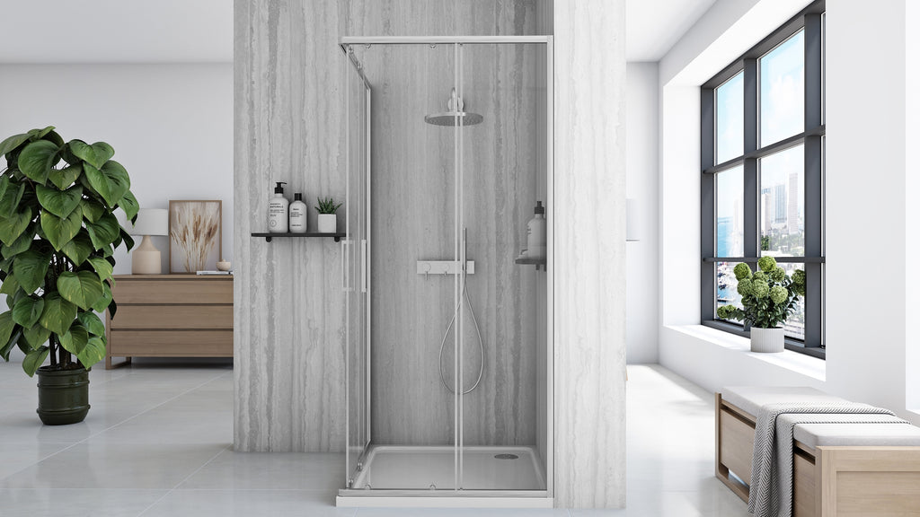 Sprchový kout REA City 90x90 Nickel Brush Bez sprchové vaničky 3