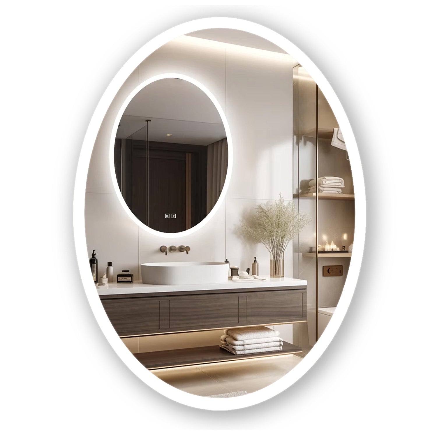 Zrcadlo LED 60x80cm WWA  1