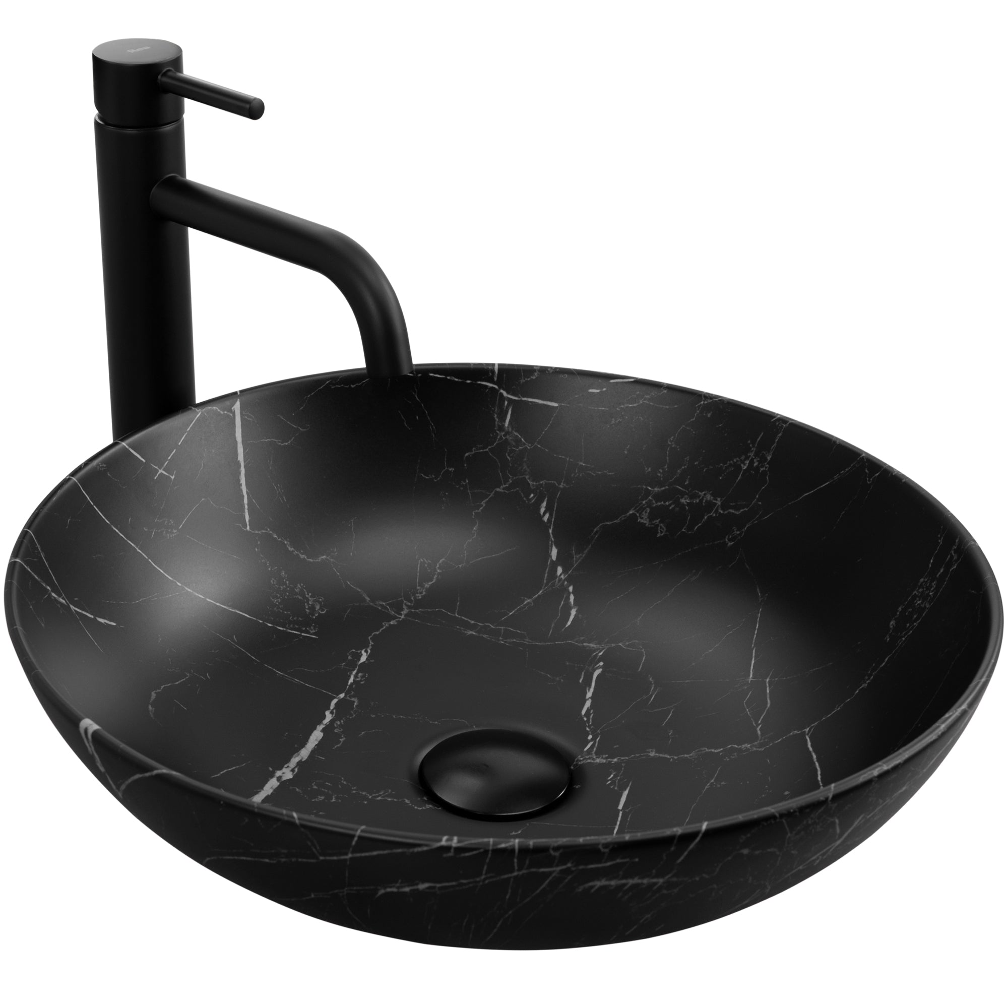 Umyvadlo na desku REA FIBO Black Matt  1
