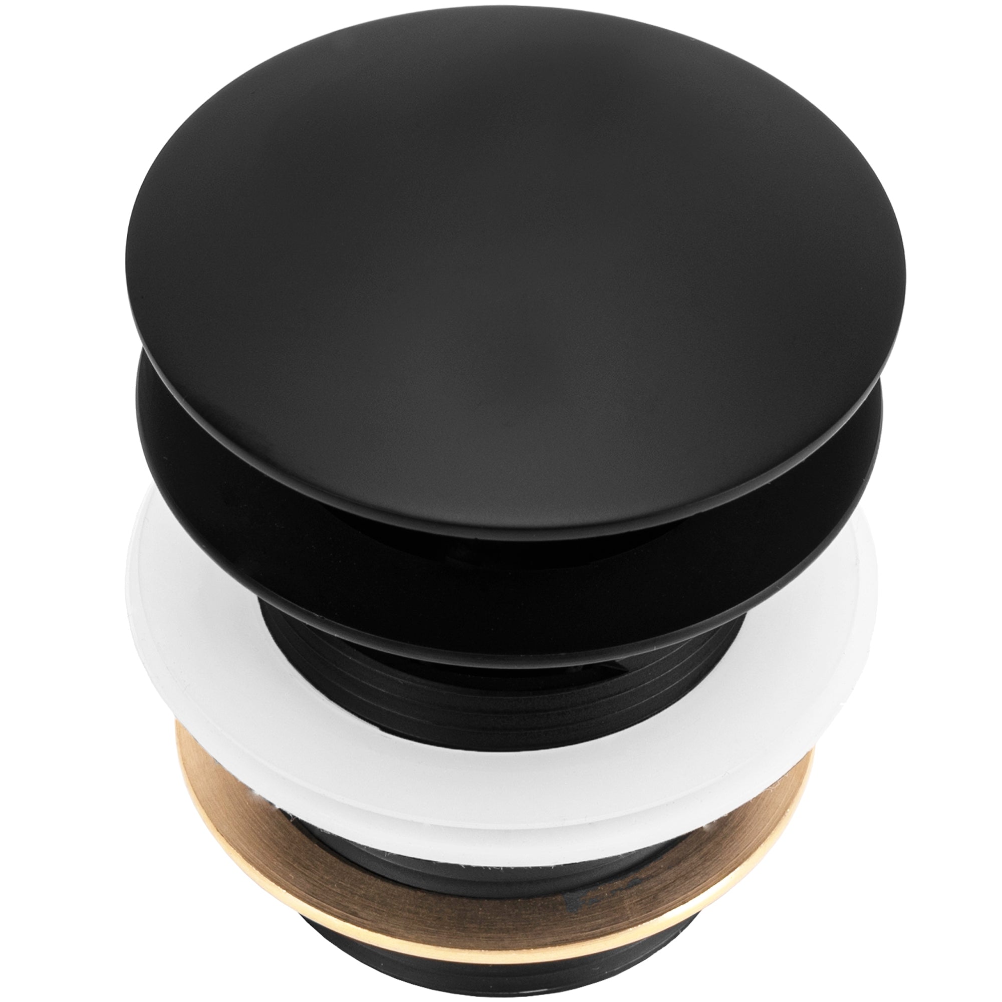 Univerzální vanová výpusť REA Click-clack - Black 6cm  4