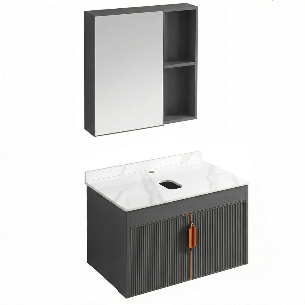 Koupelnová sestava nábytku s deskou Modo 60cm Grey  7