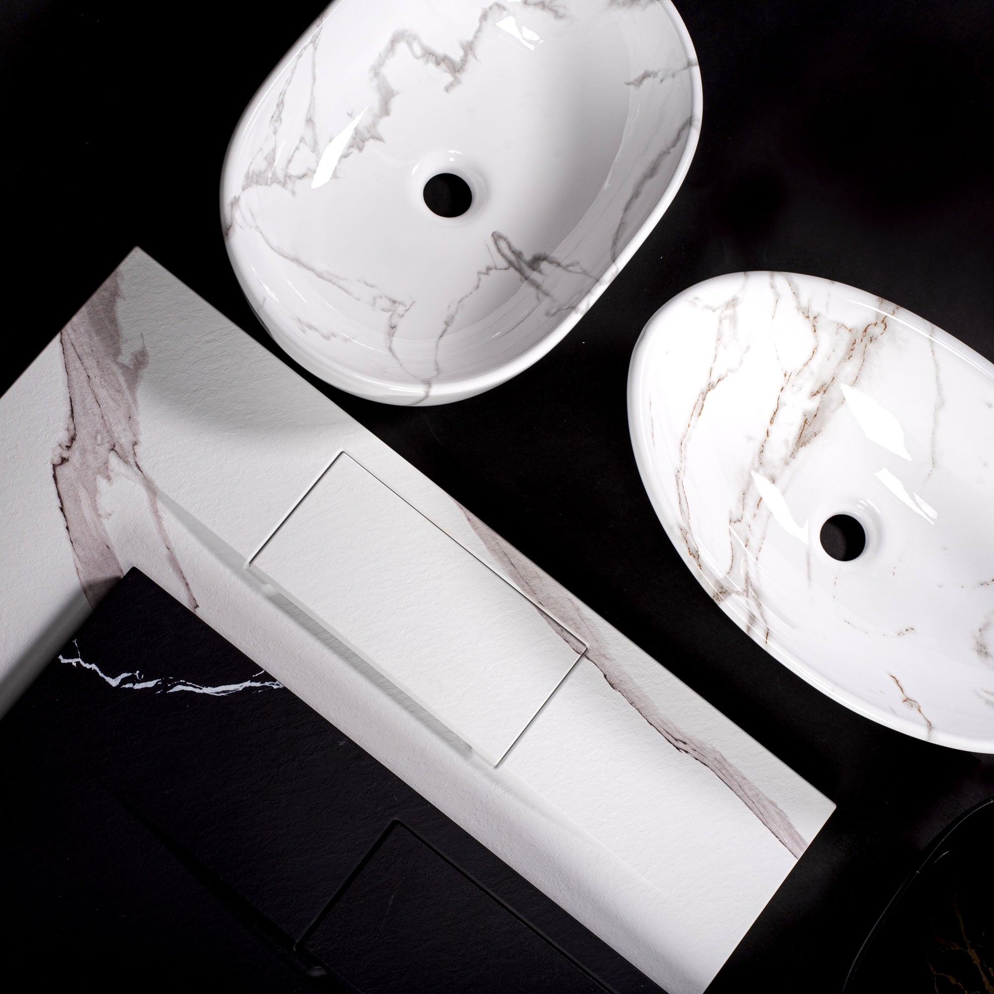 Sprchová vanička Magnum CARRARA BLACK 80x100  8