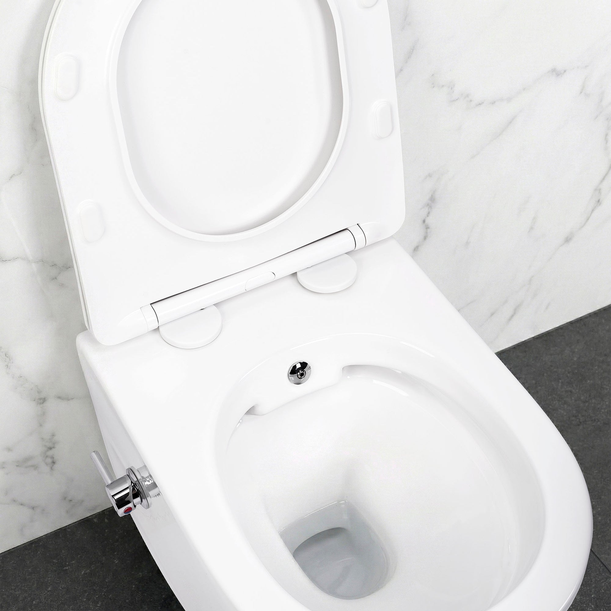 Závěsná WC mísa REA Carlo Lux Rimless s funkcí bidetu  5