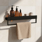 Police do koupelny SF01 45cm black matt  2