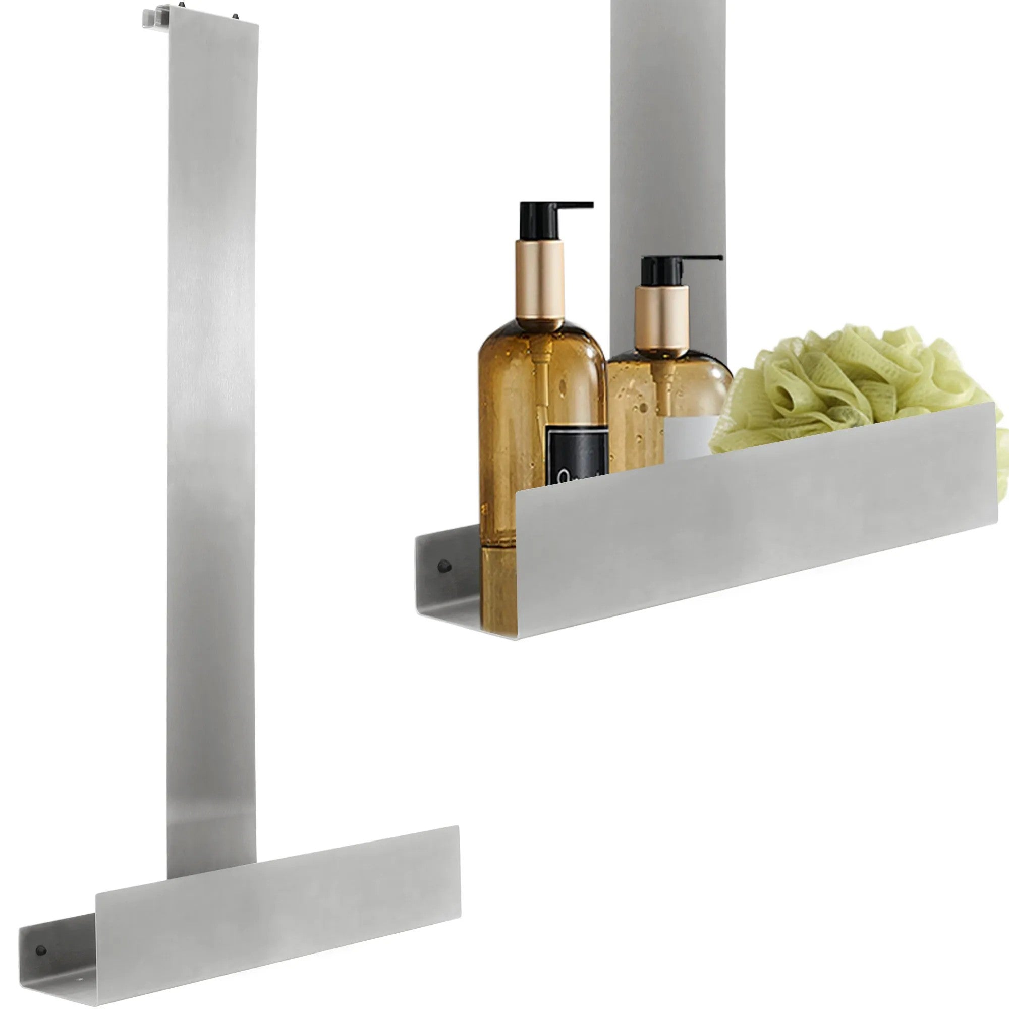 Polička TORI Nickel brushed INOX  2