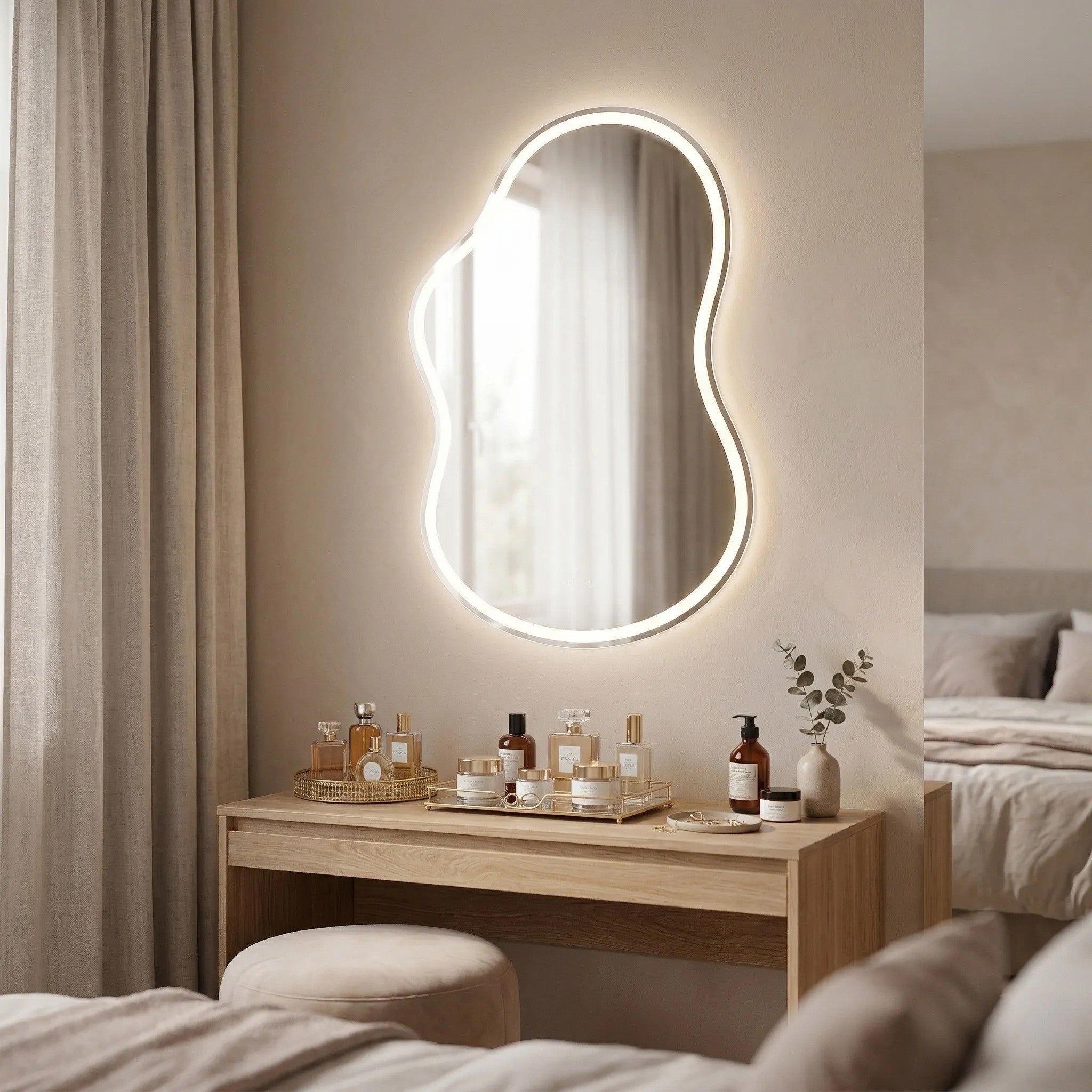 Zrcadlo LED UNO 80x55 cm  2