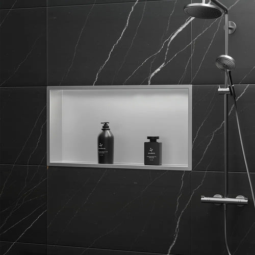 bathroom shelf 30x60 steel brush  2