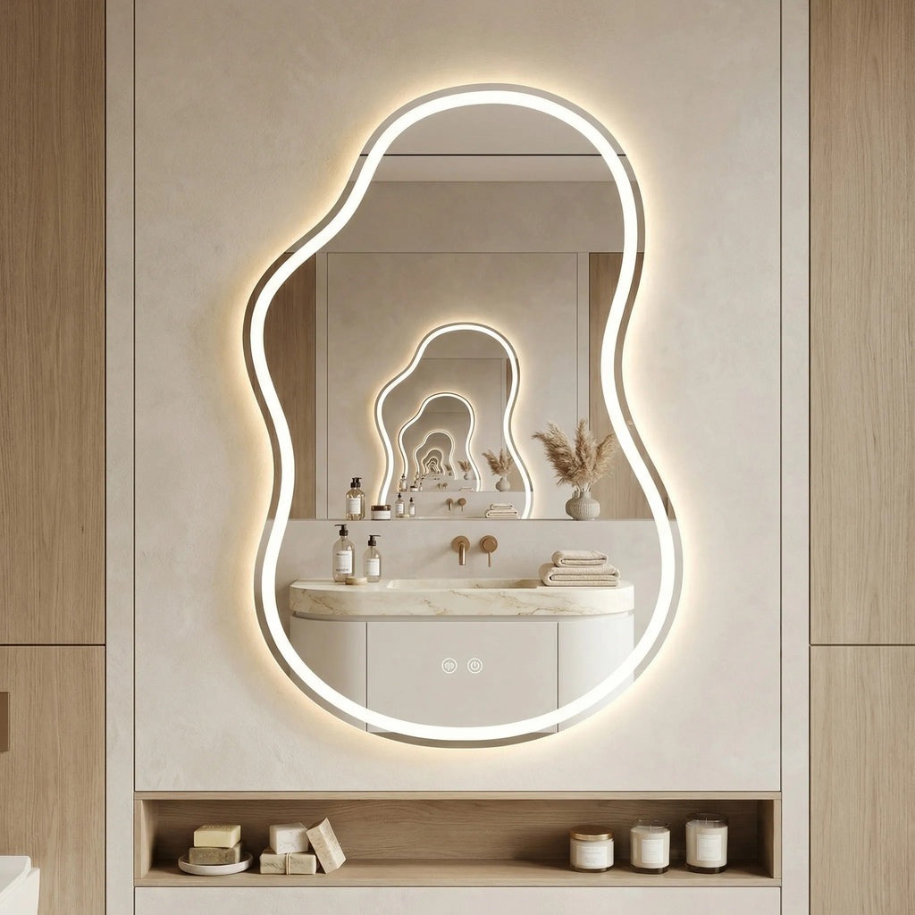 Zrcadlo LED UNO DOUBLE 80x55 cm  2