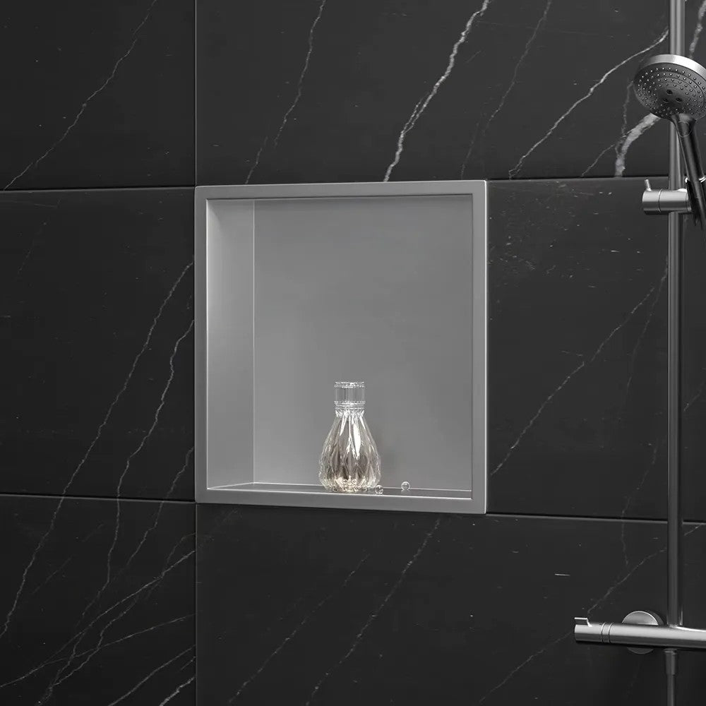 bathroom shelf 30x30 steel brush  2