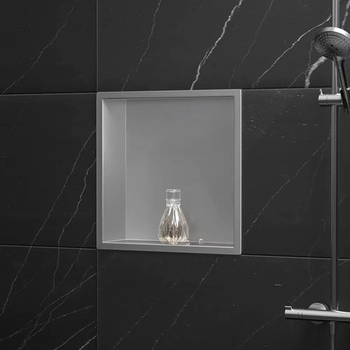 bathroom shelf 30x30 steel brush  2